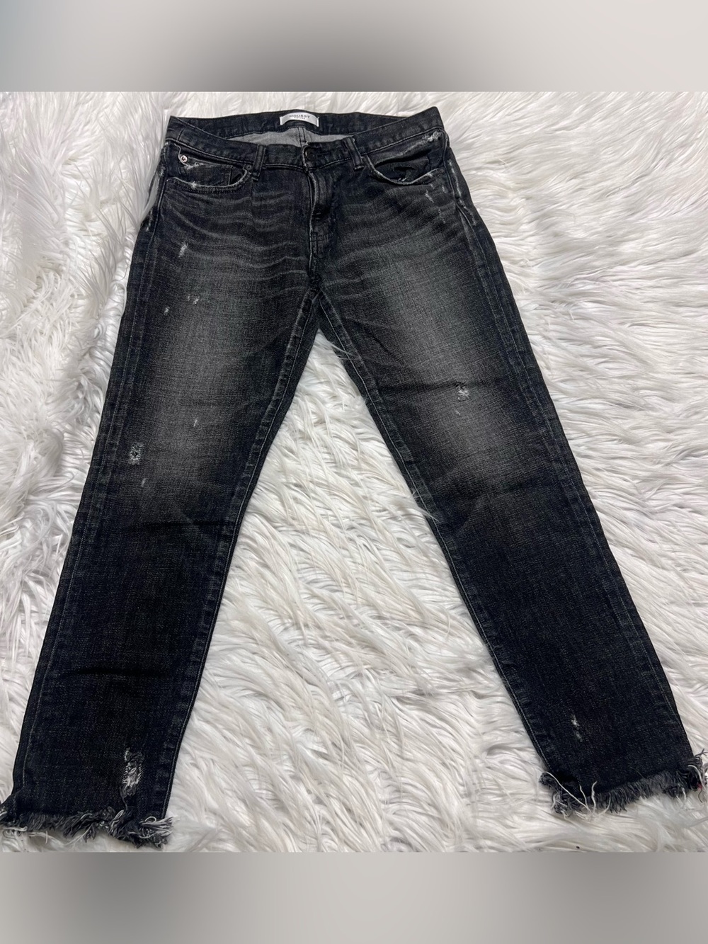 Moussy vintage Black Distressed Slim Jeans